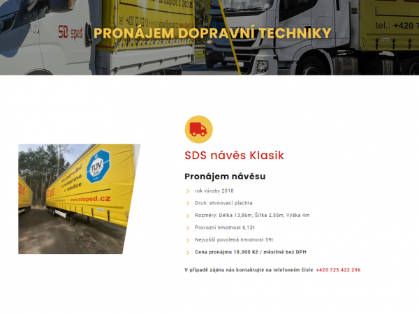 SDS Pronájem